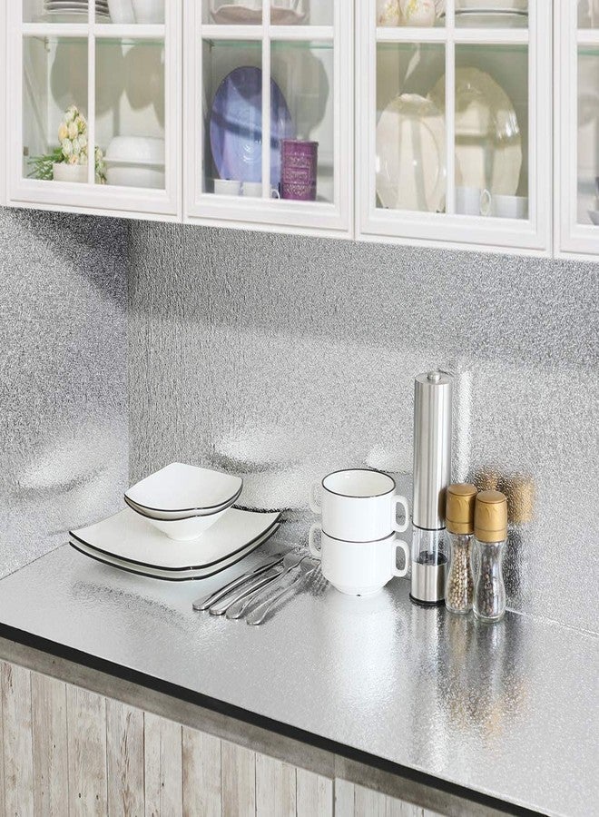 JENY Kitchen Oil-Proof Aluminum Foil Sticker Wall Desk Floor Waterproof DIY Home Furniture Decorate Foil Style Wallpaper (3m) - Image 3